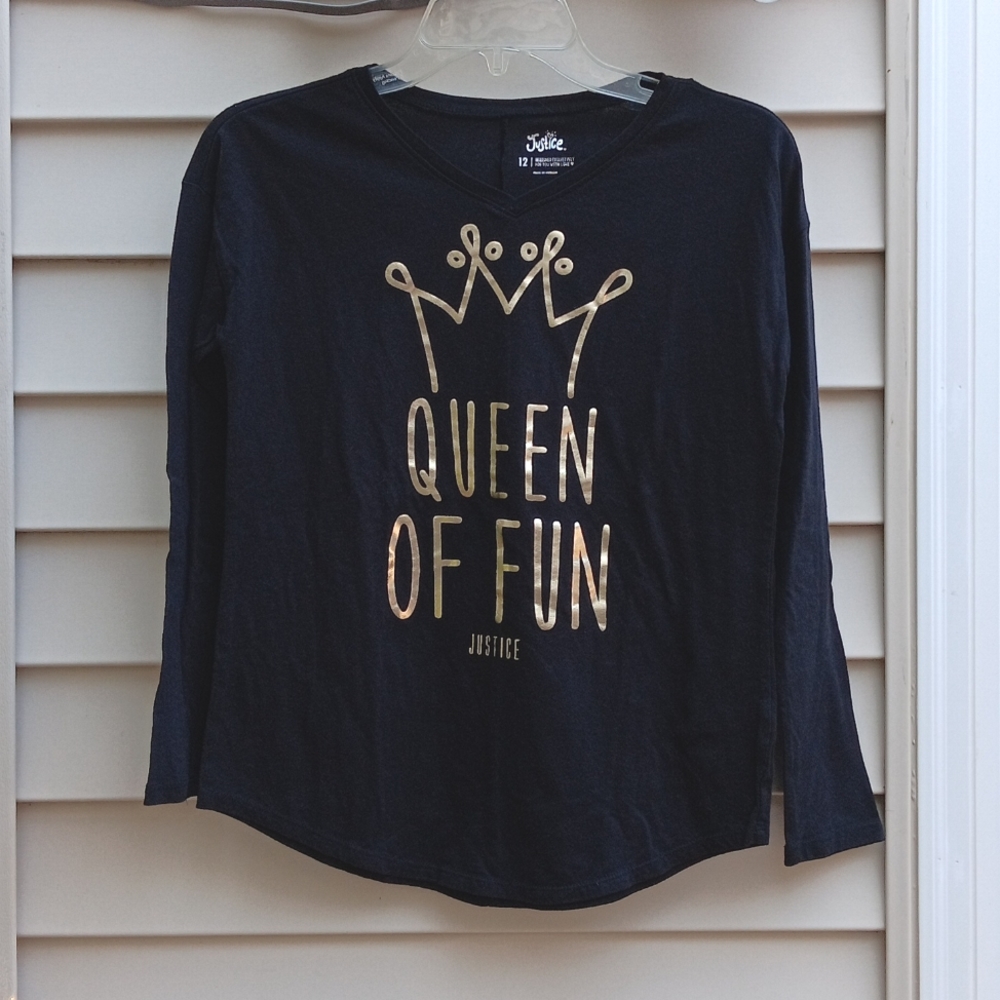 JUSTICE Girl's Long sleeve Tee, size 12